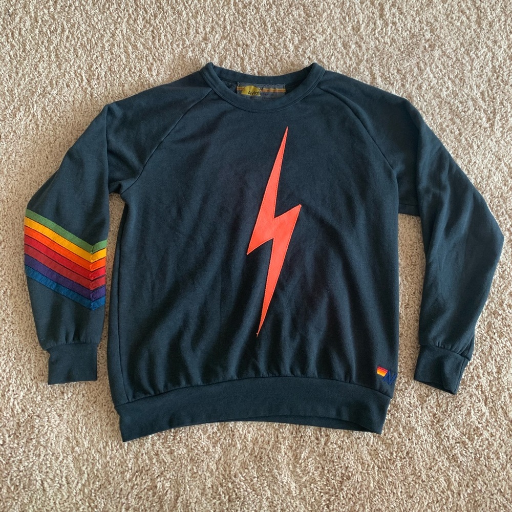 Aviator Nation Chevron Stripe Crew